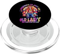Assuming I'm Just an Old Lady was Your First Mistake Hippie PopSockets PopGrip for MagSafe