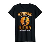 Assuming Im Just An Old Lady Witch Funny Scary Halloween T-Shirt
