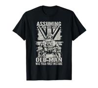 Assuming I'm Just An Old Man Flag UK British Veteran T-Shirt