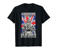 Assuming I'm Just An Old Man UK Flag British Veteran T-Shirt