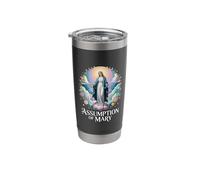 Assumption of Mary Floral Wreath Catholic Devotion Stainless Steel Insulated Tumbler