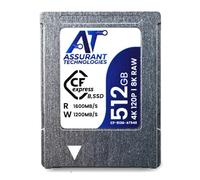 Assurant Technologies 512GB CFexpress Type B Memory Card 8K60p 4k120p RAW Video, 20p Burst Photo, Aluminum Silver [CF-512-AT540]