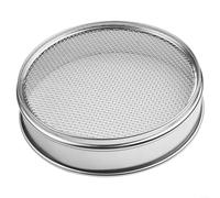 Assured 20cm Chrome Test Sieve with Double Layer Design for Efficient Sampling in Various Industries, Available in Multiple Mesh Sizes (8 Mesh)