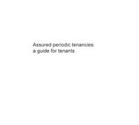 Assured periodic tenancies: a guide for tenants