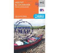 Assynt & Lochinver Map | Weatherproof | Kylesku & Inchnadamph | Ordnance Survey | OS Explorer Active Map 442 | Scotland | Walks | Hiking | Maps | Adventure