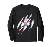 Assyrian Ashur Flag,Ashur Emblem,Suryoyo Syriac,Syria,Iraq Long Sleeve T-Shirt