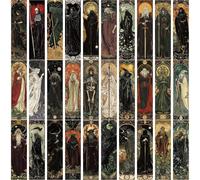 ASSZBE Retro Wizard Series Bookmarks, 30 Pack Decorative Paper Reading Markers, 15 x 4 cm, Colorful Art Collection for Students and Book Lovers