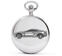 AST Mart DBS Bond refA1 3D Pewter Effect Car Design on a Polished Silver case Men's Gift Quartz Pocket Watch fob