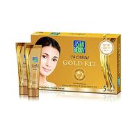 Astaberry Gold Mini Facial Kit for Skin Brightening- 5 Step Ultimate Glow | Skin radiant| Dark Spot | For Women | Removed blackheads | Removed blemishes - 100 gm