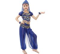 Astage Girl Carnival Short Sleeve Halloween Wear Royal Blue L