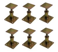 ASTAMOTOR Adjustable 4 1/3" - 7" House Floor Jacks Mini Screw Post Pole for Leveling, Galvanized, 4 Pack, AM502-2