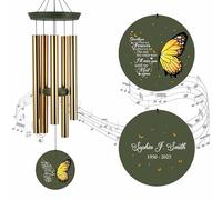ASTARIN Sympathy Wind Chimes for Loss of Loved Ones Dad Mom, Memorial Wind Chimes Customizable, in Memory of Mother/Father, Remembrance Gifts