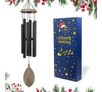 ASTARIN Wind Chimes for Outside, All Metal Tuned Wind Chime Outdoors, Sympathy & Memorial Wind Chimes for Mom Dad, Leaf Design, Box Included