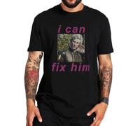 Astarion I Can Fix Him T Shirt Retro Horror Game Astarion Fans Y2k Tshirts EU Size 100% Cotton Summer Unisex Tee Tops Black