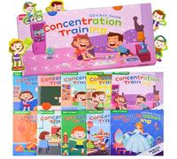 ASTARON 10 Pack Sticker Activity Books for Kids Road Trip Car Airplane Travel Activities Educational Sensory Learning Toys Birthday Gifts for Kids