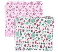 ASTARON 100pcs Christmas Wax Paper Sheets for Food Wrapping, Candy Cookies Sandwich Wrapping Paper, 8.6x9.8 inches