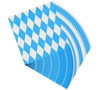 ASTARON 120pcs Bavaria Napkins Oktoberfest Party Decoration 33x33cm Decorative Napkins for Munich Oktoberfest Disposable Paper Napkins for Beer Tents Table Decoration German Beer Festival Supplies