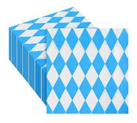 ASTARON 80pcs Bavaria Napkins Oktoberfest Party Decoration 33x33cm Decorative Napkins for Munich Oktoberfest Disposable Paper Napkins for Beer Tents Table Decoration German Beer Festival Supplies