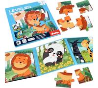ASTARON Animals Magnetic Puzzles for Toddlers, 9-12-16 Pieces Traffic Learning Magnet Puzzles for Road Trip, Educational Travel Toys Car Plane Activities for Kids, Kids Birthday Gifts