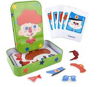 ASTARON Magnetic Puzzle for Toddlers, 29 pcs Puzzles Portable Travel Toys for Kids, Plane Car Activities Educational Learning Toy Birthday Gifts for Boys