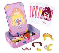ASTARON Magnetic Puzzle for Toddlers, 32 pcs Puzzles Portable Travel Toys for Kids, Plane Car Activities Educational Learning Toy Birthday Gifts for Girls