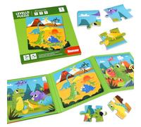 ASTARON Magnetic Puzzles,61 Pieces Dinosaur Kids Educational Travel Toys