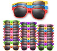 ASTARON Pack of 32 Children's Sunglasses, Bulk Neon Party Favors, Goody Bag Fillers for Beach, Wedding, Party, Pool Party Supplies, 8 Colours