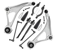 ASTARPRO - 10pc Front End Kit for 2015-2018 Nissan Altima 2016-2023 Maxima, 2 Lower Control Arms with Ball Joint Assembly 2 Stabilizer Sway Bar Links 4 Inner Outer Tie Rods 2 Boots Replacement
