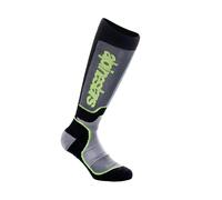 Astars Youth MX Plus Socks Black Gray Yellow Fluo - M-L (US 3-6/ EU 34-38)