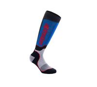 Astars Youth MX Plus Socks Black White Royal Blue - M-L (US 3-6/ EU 34-38)