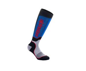 Astars Youth MX Plus Socks Black White Royal Blue - M-L (US 3-6/ EU 34-38)