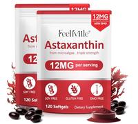 Astaxanthin 12mg, Premium Astaxanthin Supplements with Antioxidant Activity, Supports Eye, Joint, Immune, Skin Health, Internal Circulation, Non-GMO & No Gluten 240 Softgels