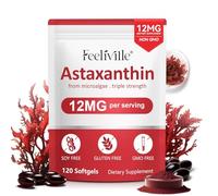 Astaxanthin 12mg, Premium Astaxanthin Supplements with Antioxidant Activity, Supports Eye, Joint, Immune, Skin Health, Internal Circulation, Non-GMO & No Gluten 120 Softgels