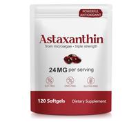 Astaxanthin 24mg Softgels 120 Count Triple Strength from Astaxanthin Supplements Natural Microalgae Powerful Antioxidant Support for Skin, Eye & Heart Health 4 Month Supply