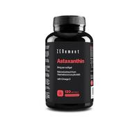 Astaxanthin, 80 mg from Haematococcus Pluvialis Microalgae Providing 8 mg of Astaxanthin per Softgel - 10% Pure Astaxanthin - 120 Softgel Capsules with Gelatin - with Omega 3 - Zenement