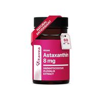 Astaxanthin - 80 mg Haematococcus Pluvialis Extract with 8 mg Astaxanthin - Natural Antioxidant - 60 Capsules - Vegan - Vitavea