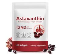 Astaxanthin Supplement 12mg - 120 Softgels, Premium Astaxanthin Antioxidant Supplements, Fresh Microalgae Source | Supports Eye, Joint, Internal Circulation, Skin Health & Natural Tanning
