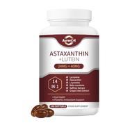 Astaxanthin Supplement 24mg, Lutein 40mg, 14 in 1 Supplements 240 Softgels, with Zeaxanthin Supplements, Fresh Microalgae Source, Gluten Free, Supports Eye, Skin Health & Natural Tanning, Antioxidant