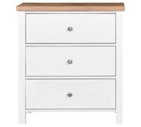 Astbury Chest of Drawers - 3 Drawer - Small - White