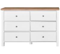 Astbury Chest of Drawers - 6 Drawer - Wide - White