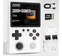 ASTEKID Handheld Retro Game Console with 64G Card, 23000 Classic Games, Rechargeable Video Game Console, Support 30+ Emulators, Linux System, Portable Pocket Arcade