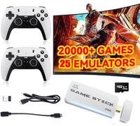 ASTEKID Wireless Retro Game Console - Game Stick Built-in 20,400+ Classic Video Games, Plug & Play for TV HDMI output, Multiple Classic Emulator, Dual 2.4G Wireless Controller