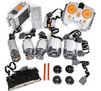 ASTEM 18pcs Power-Function-Motor-Set Compatible with Technic-Parts. Including Train-Motor Servo-Motor XL-Motor-L-Motor Speed-Control Remote Controller for MOC EV3.…