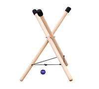 ASTEMAN Handpan Stand - Adjustable Wooden Triangle Drum Stand, Compatible with Handpans/Tongue Drums/Steel Tongue Drums, Fits 12-22 Inch Instruments (Short Wooden Drum Stand)
