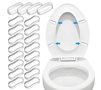 ASTER 20Pieces Toilet Seat Bumper Replacement Kit Bidet Bumpers with Strong Adhesive Toilet Lid Bumpers Rubber Bumpers Pads for Families, Hotels, School Toilet
