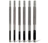 Aster 6Pcs Leather Hole Punch Tools Belt Hole Puncher for Leather, Assorted 1.5-4MM Hollow Leather Punches Leathercraft Round Hole Punching Tools for Leather Watch Band, Leather Belt, Gasket Belt