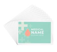 ASTER Card Protector Sleeves, 20 Pack Plastic Credit Card Holder Clear Card Sleeves PVC Waterproof Medicare Card Protector Sleeves Wallet Size Slot for Social Security Card Insurance Card Debit Card