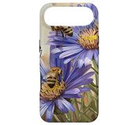 Aster Flower Blooming With Bees Around Graphic Case for iPhone Air