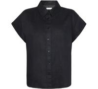 Aster Linen Reversible Blouse Women KnowledgeCotton Apparel Noir S