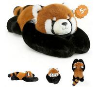 asterbud weighted red panda stuffed animal 2.3kg Weighted Teddy Plush for Kids & Adults, Cuddly Soft Plush Pillow Hugging Companion for Anxiety Relief & Sleep Support (panda 65cm/25.59in)